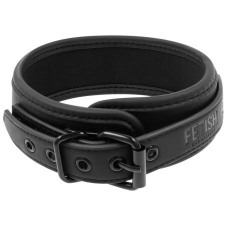 FETISH SUBMISSIVE COLLAR CON CADENA CON FORRO DE NEOPRENO