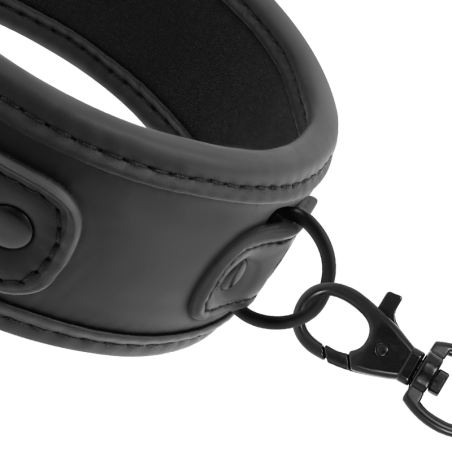 FETISH SUBMISSIVE COLLAR CON CADENA CON FORRO DE NEOPRENO