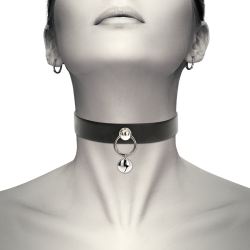 COQUETTE CHIC DESIRE COLLAR CUERO VEGANO ACCESORIO WOMAN CASCABEL ARO 2