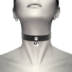 COQUETTE CHIC DESIRE COLLAR CUERO VEGANO ACCESORIO WOMAN CASCABEL 2
