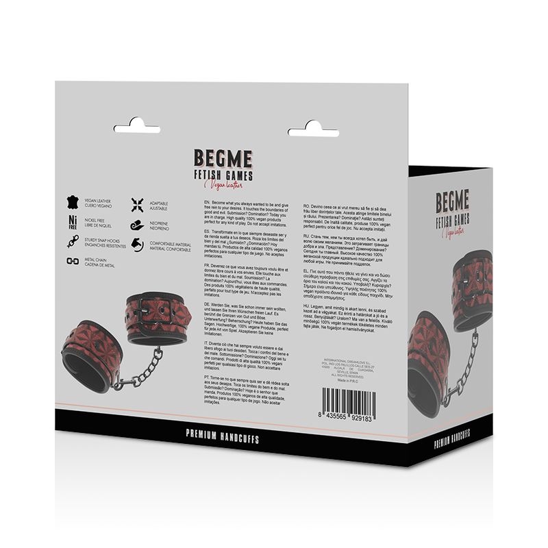 BEGME RED EDITION ESPOSAS PARA MANOS CON FORRO DE NEOPRENO
