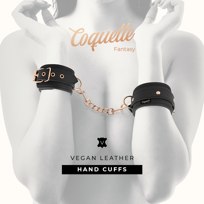 COQUETTE CHIC DESIRE FANTASY ESPOSAS PARA MANOS CUERO VEGANO CON FORRO DE NEOPRENO