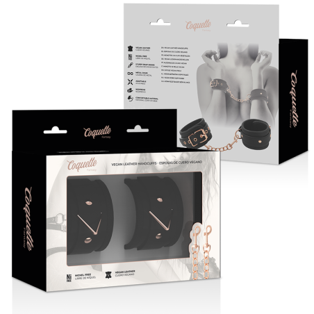 COQUETTE CHIC DESIRE FANTASY ESPOSAS PARA MANOS CUERO VEGANO CON FORRO DE NEOPRENO