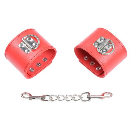 OHMAMA FETISH ESPOSAS ROJAS CIERRE A PRESION