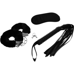 INTENSE FETISH SET EROTICO 1 CON ESPOSAS ANTIFAZ Y LATIGO DE CUERO VEGANO 2