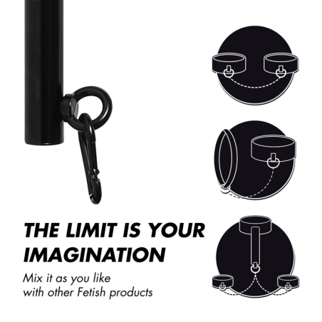 FETISH SUBMISSIVE BONDAGE BARRA SEPARADORA AJUSTABLE 4 PIEZAS
