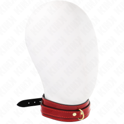 KINK COLLAR AJUSTABLE ROJO VINO DETALLES DORADOS 29 425 CM X 4 CM 2