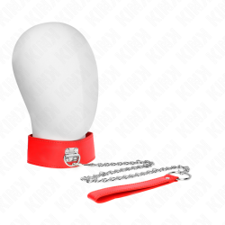 KINK COLLAR CON CORREA 65 CM ANCHO ROJO AJUSTABLE 335 41 CM X 5 CM 2