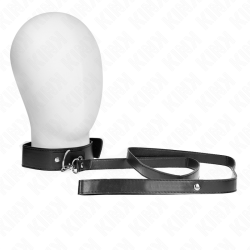 KINK COLLAR CON CORREA 116 CM FINO NEGRO AJUSTABLE 32 50 CM X 8 CM 2