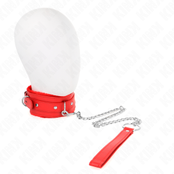 KINK COLLAR CON CORREA 65 CM CON RESTRICCIONES ROJO AJUSTABLE 36 42 CM X 55 CM 2