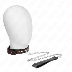 KINK COLLAR CON CORREA 65 CM DETALLES CORAZON 525 X 25 CM