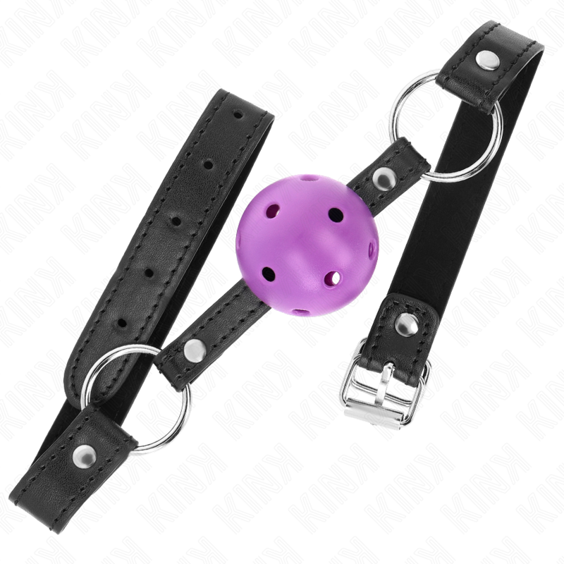 KINK MORDAZA DE BOLA 45 CM MORADO DURA HUECA 635 X 2 CM