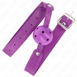 KINK MORDAZA DE BOLA 45 CM TRANSPIRABLE MORADO 65 x 25 CM 2