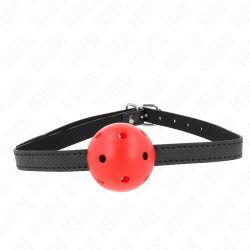 KINK MORDAZA DE BOLA 45 CM TRANSPIRABLE SIMPLICITY ROJO 62 x 15 CM