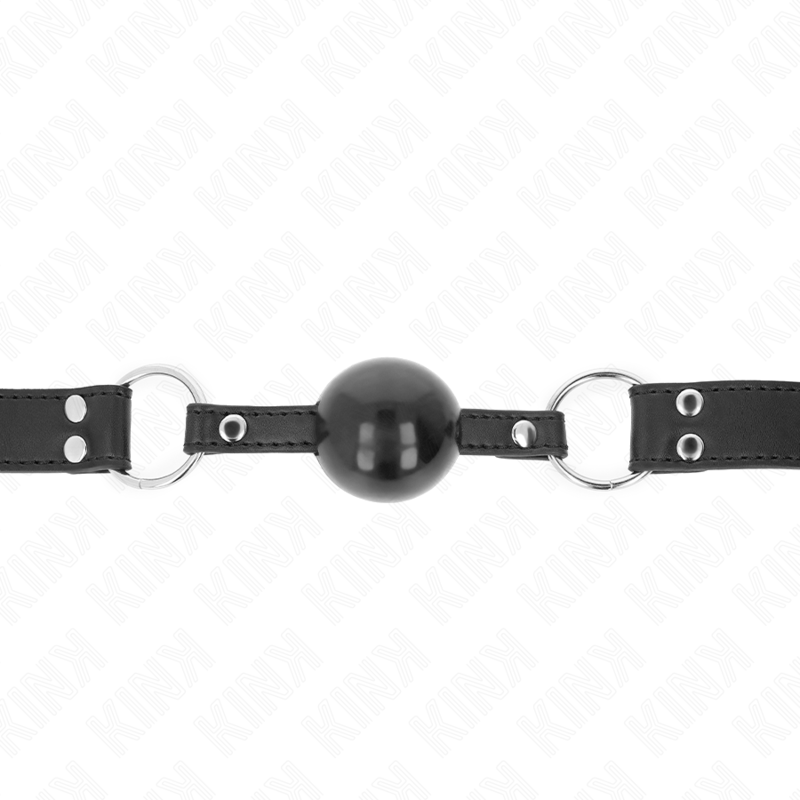 KINK MORDAZA DE BOLA 4 CM SUAVE Y SOLIDA CON CORREA DE POLIPIEL 62 x 25 CM AJUSTABLE 42 58 CM
