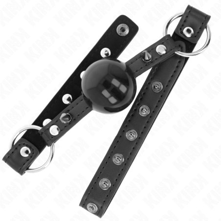 KINK MORDAZA DE BOLA 4 CM CON REMACHE DE PUNTA Y CIERRE A PRESION 65 x 2 CM