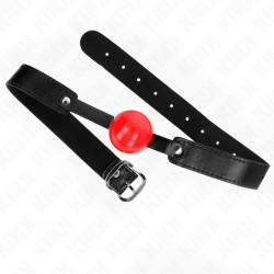 KINK MORDAZA DE BOLA 4 CM SUAVE DE TPE MODELO 1 66 x 25 CM AJUSTABLE 41 61 CM 2