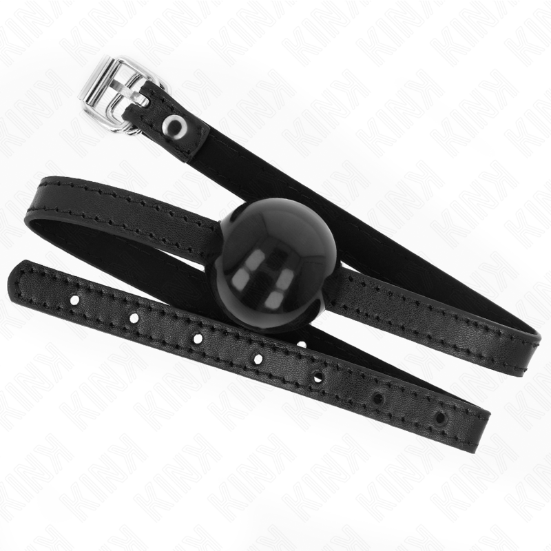 KINK MORDAZA DE BOLA 4 CM SOLIDA SIMPLE NEGRO 65 x 15 CM