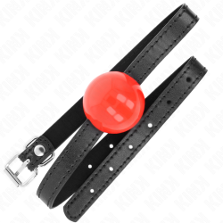 KINK MORDAZA DE BOLA 4 CM SOLIDA SIMPLE ROJO 65 x 15 CM 2