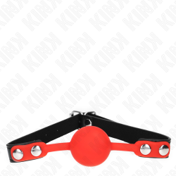 KINK MORDAZA DE BOLA 4 CM DE SILICONA ROJA 60 x 2 CM 2