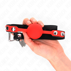 KINK MORDAZA DE BOLA 4 CM DE SILICONA CON CANDADO 60 x 2 CM 2