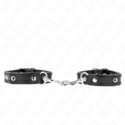 KINK MUNEQUERAS MINI NEGRO CON TACHUELAS AJUSTABLE 16 22 CM X 2 CM