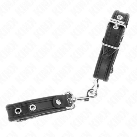 KINK MUNEQUERAS MINI NEGRO CON TACHUELAS AJUSTABLE 16 22 CM X 2 CM