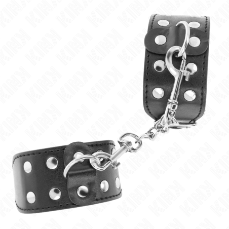 KINK MUNEQUERAS CON DOBLE LINEA DE TACHUELAS AJUSTABLE NEGRO