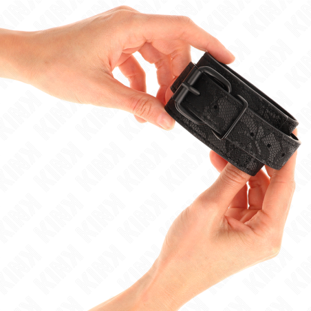 KINK MUNEQUERAS DE ENCAJE AJUSTABLE NEGRO 19 26 CM