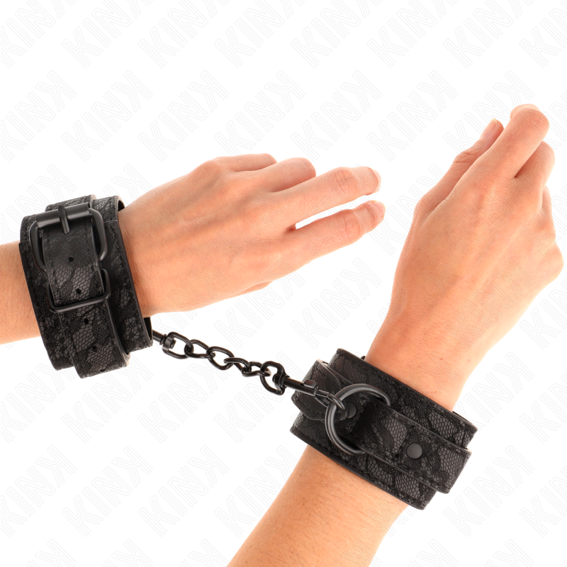KINK MUNEQUERAS DE ENCAJE AJUSTABLE NEGRO 19 26 CM