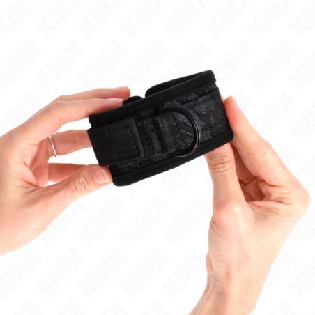 KINK MUNEQUERAS DE ENCAJE Y NEOPRENO AJUSTABLE NEGRO 20 29 CM X 5 CM