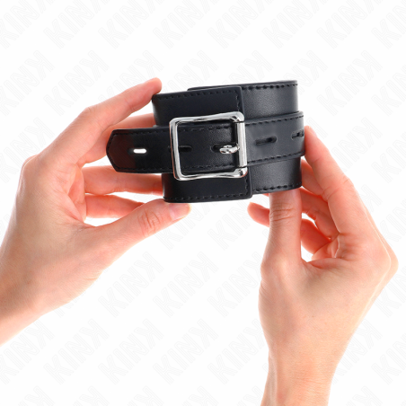 KINK MUNEQUERAS NEGRO CON CORREA NEGRO AJUSTABLE 17 28 CM X 6 CM
