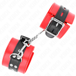 KINK MUNEQUERAS ROJO CON CORREA NEGRO AJUSTABLE 17 28 CM X 6 CM 2