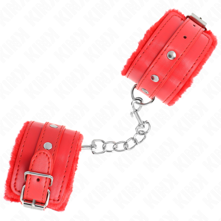 KINK MUNEQUERAS FORRADAS PREMIUM ROJO CON CORREA ROJO AJUSTABLE 17 29 CM X 6 CM