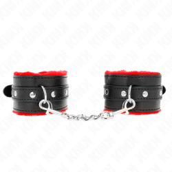 KINK MUNEQUERAS FORRADAS PREMIUM ROJO CON CORREA NEGRO AJUSTABLE 17 29 CM X 6 CM
