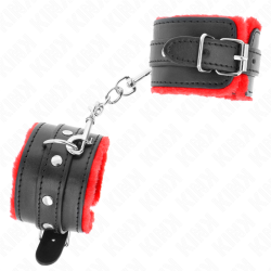 KINK MUNEQUERAS FORRADAS PREMIUM ROJO CON CORREA NEGRO AJUSTABLE 17 29 CM X 6 CM 2