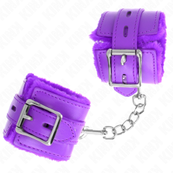 KINK MUNEQUERAS FORRADAS CON AGUJEROS CUADRADOS VIOLETA Y CORREA VIOLETA AJUSTABLE 17 29 CM X 6 CM 2