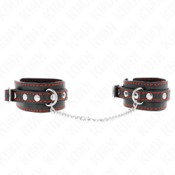 KINK MUNEQUERAS PEQUENA NEGRO CON DETALLES EN ROJO AJUSTABLE 14 24 CM X 35 CM