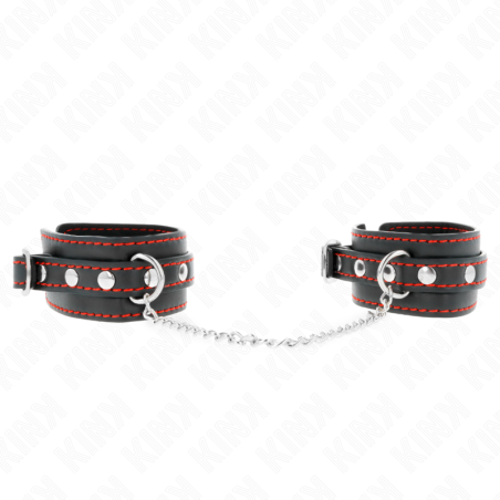 KINK MUNEQUERAS PEQUENA NEGRO CON DETALLES EN ROJO AJUSTABLE 14 24 CM X 35 CM