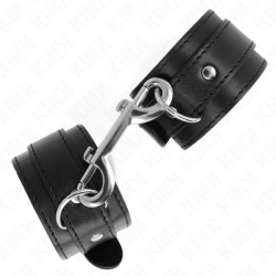 KINK MUNEQUERAS SIMPLES CON FILA DE REMACHES NEGRO AJUSTABLE 17 28 CM X 5 CM 2