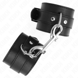 KINK MUNEQUERAS SIMPLES CON FILA DE REMACHES Y HEBILLA GRANDE NEGRO AJUSTABLE 17 28 CM X 5 CM 2