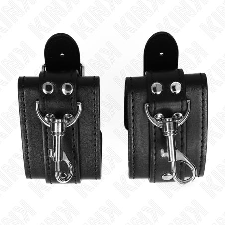 KINK MUNEQUERAS ESTILO MAZMORRA CON CERRADURA NEGRO AJUSTABLE 21 28 CM X 55 CM