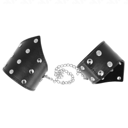 KINK MUNEQUERAS ESTILO PUNTIAGUDO NEGRO CON CADENA AJUSTABLE 17 23 CM X 85 CM 2