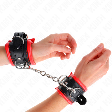KINK MUNEQUERAS ESTILO HEAVY FORRO ROJO AJUSTABLE 20 30 CM X 6 CM