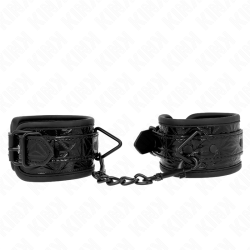 KINK MUNEQUERAS CON PATRON DE DIAMANTES NEGRO AJUSTABLE 17 26 CM X 55 CM