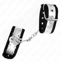 KINK MUNEQUERAS FINAS NEGRO PLATEADO 30 X 4 CM 2