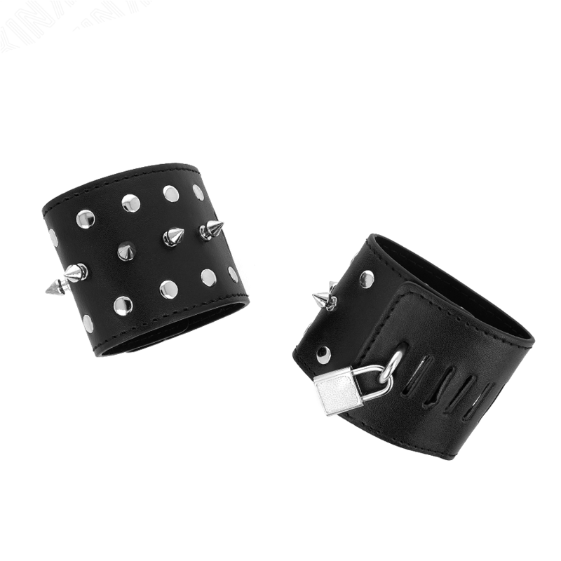 KINK MUNEQUERAS ESTILO PUNK CON PINCHOS 25 X 6 CM
