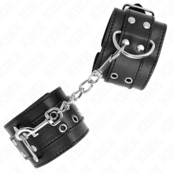 KINK MUNEQUERAS CON DOBLE LINEA DE TACHUELAS NEGRO AUSTABLE 19 26 CM 2