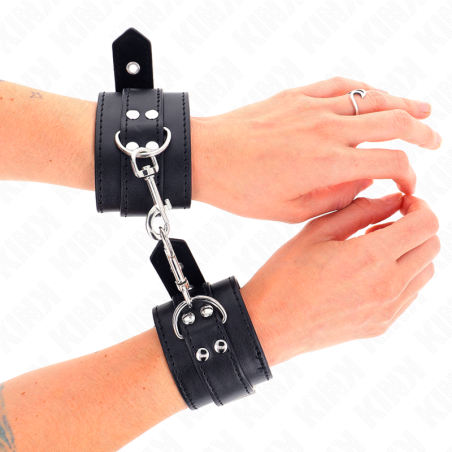 KINK MUNEQUERAS CON TACHUELAS NEGRO 35 X 6 CM