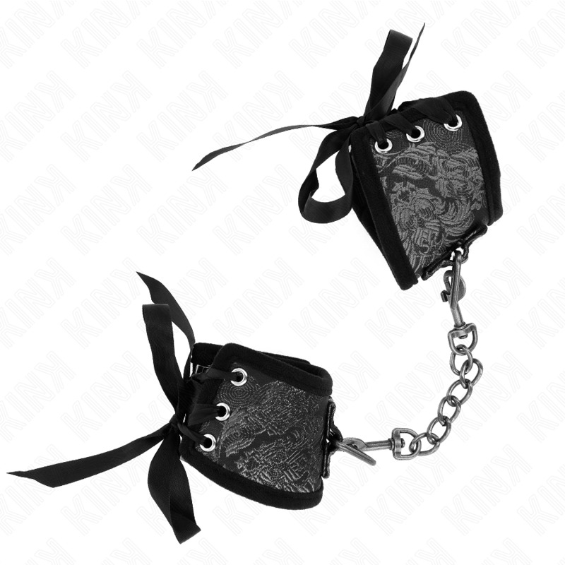 KINK MUNEQUERAS DISENO ESCANDALO NEGRO DETALLE LAZO 245 CM X 65 CM